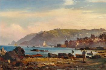 Paa Öen Guernsey - On the island of Guernsey by 
																	Carl Frederick Sorensen