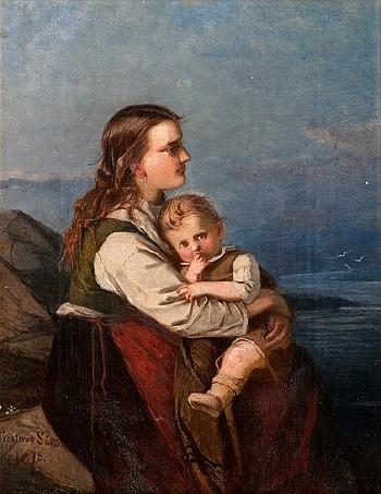 Mother and child by 
																	Alexandra Frosterus-Saltin