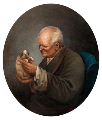 A man with a dog by 
																			Tarbeev Konstantin