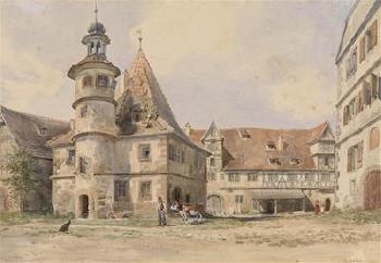 A motif from a German estate: building complex by 
																	Anna Lynker
