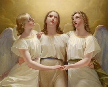 Three guardian angels by 
																	Franz Kadlik