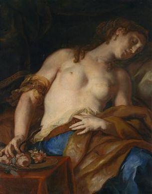 Cleopatra by 
																	Johann Michael Rottmayr