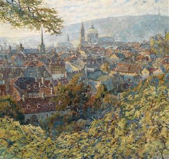 View of Prague by 
																	Ladislaus Zitek