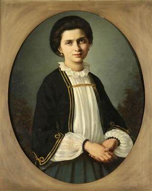 A likeness of Karla von Neumann by 
																	Josef Huttary