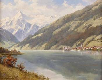 Zell am See mit Kitzsteinhorn by 
																	Fritz Paplham