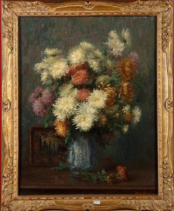 Vase de fleurs by 
																	Guillaume Ballewyns