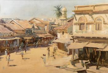 The bazaar Mysore by 
																	William Spencer Bagdatopoulos