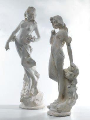 Due figure femminili velate by 
																	Donatello Gabbrielli