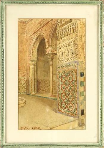 The Alhambra Palace in Granada, Spain by 
																			Jose Garrigues Motos