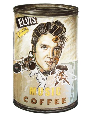 Music coffee - Elvis Presley No.1 by 
																	 Zhou Chi