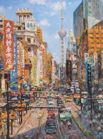 Shanghai prosperity - Nanjing Road by 
																	 Wu Jun