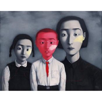 Bloodline-big Family by 
																	 Zhang Xiaogang