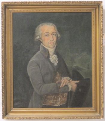 Portrait of Pierre Laclede, the founder of St. Louis, Missouri by 
																	Harriet Hardaway