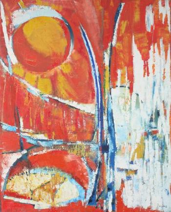 Abstract in red by 
																	Andre Elbaz
