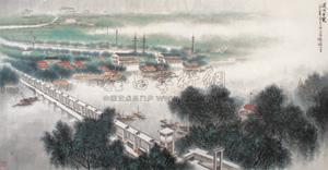 Canal and bridge by 
																	 Xu Tianmin