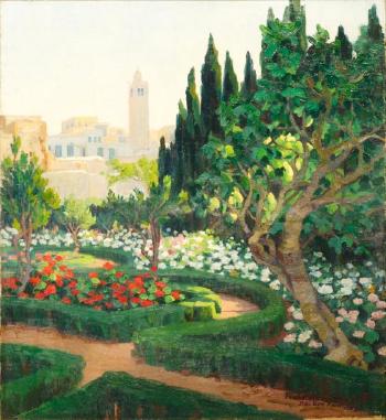Les jardins de la maison du Baron d'Erlanger, Sidi Bou Saïd by 
																	Micheline Cannaut-Utz