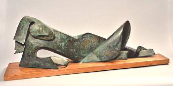 Reclining nude by 
																	George Jaholkowski
