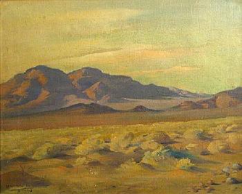 Desert landscape by 
																	Innocenzo Daraio
