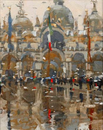 Rain in San Marco by 
																	Ken Howard