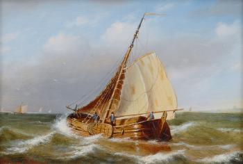 Lighter at sea by 
																	Johannes Eerdmans