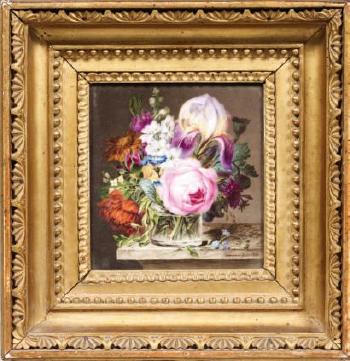 Bouquet de fleurs dans un vase by 
																	Leopold Parmann