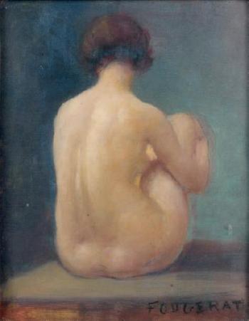 Nu féminin assis by 
																	Emmanuel Fougerat