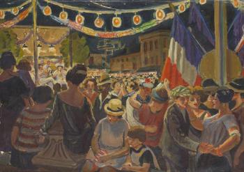 Bal du 14 juillet sur les Quincones by 
																	Georges Preveraud de Sonneville