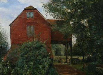 Old English house by 
																	Henry James Sage
