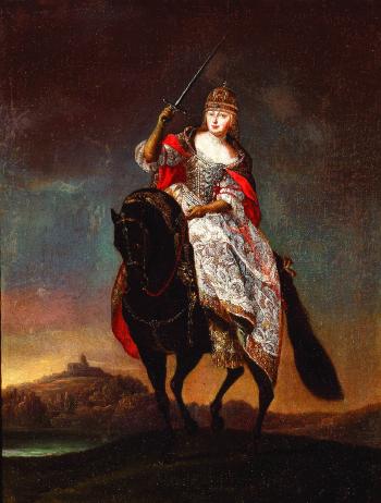 Ritratto di Caterina di Russia a cavallo by 
																	Fedor Rokotov