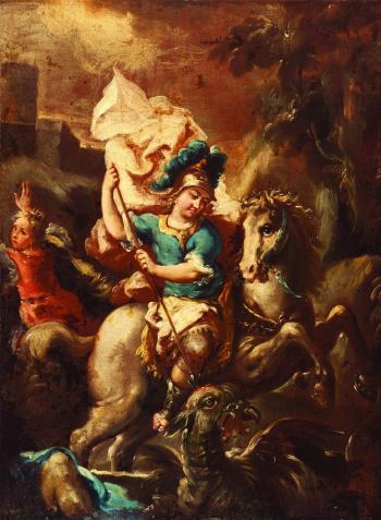 San Giorgio che uccide il drago by 
																	Alessio d'Elia