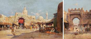 Kairouan, les portes de Tunis. Scène de marché animé by 
																	Jean Frix