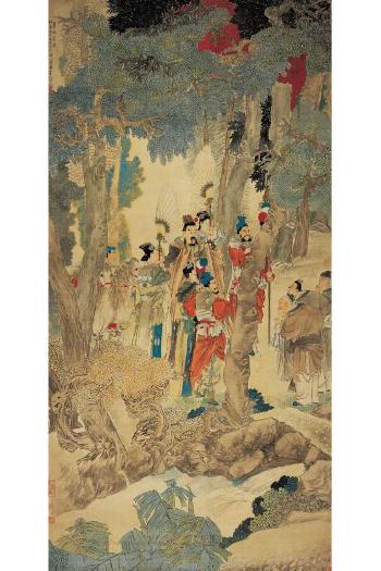 Huafeng people's wishes to Emperor Yao by 
																	 Ren Yi