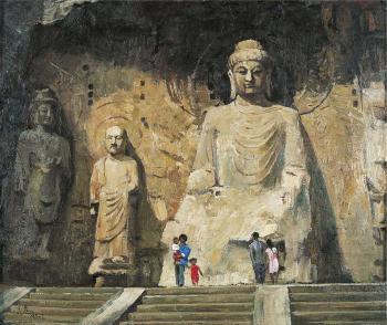Buddhist statue by 
																	 Qin Da Hu