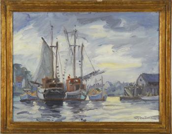 New Harbor Me, Aug 1. 1934 by 
																			Frederick Detwiller