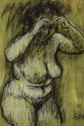 Female nude by 
																	Leon Karp