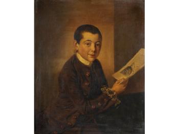 Portrait of a boy by 
																	Jan van Rymsdyck