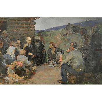 Lenin e i contadini by 
																	Anatoliy Kasantsev