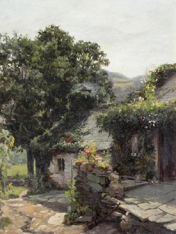 Cottage in Brittany by 
																			Gertrude Spurr Cutts