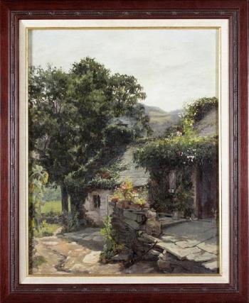 Cottage in Brittany by 
																			Gertrude Spurr Cutts