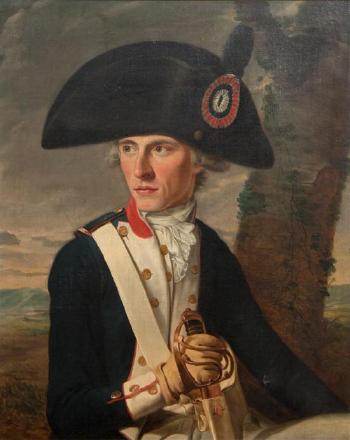 Portrait of a soldier by 
																	Jean Louis Laneuville