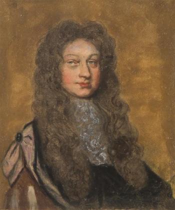 Portrait of wigged gent by 
																	Edward Lutterell