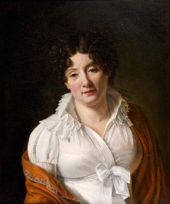 Portrait présumé de la baronne d'Uchtritz, née de Brawn by 
																	Francois Henri Mulard