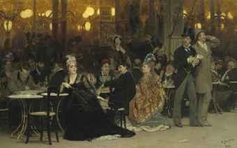 A Parisian Café by 
																	Ilia Repin