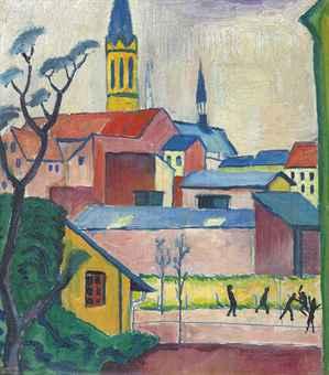 Marienkirche by 
																	August Macke