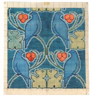 An Archive of Eighty-Five Watercolour Designs and Working Drawings for Tomkinsons Carpets by 
																			Charles Francis Annesley Voysey