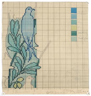 An Archive of Eighty-Five Watercolour Designs and Working Drawings for Tomkinsons Carpets by 
																			Charles Francis Annesley Voysey