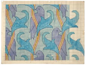 An Archive of Eighty-Five Watercolour Designs and Working Drawings for Tomkinsons Carpets by 
																			Charles Francis Annesley Voysey