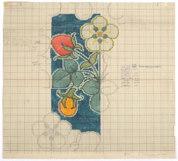 An Archive of Eighty-Five Watercolour Designs and Working Drawings for Tomkinsons Carpets by 
																			Charles Francis Annesley Voysey