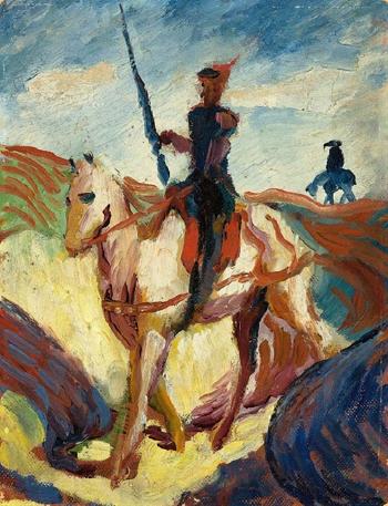 Don Quichotte by 
																	August Macke
