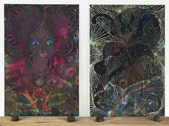 Untitled Diptych by 
																	Chris Ofili